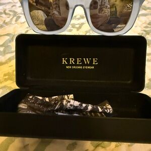 KREWE Blue Sunglasses with Black Case